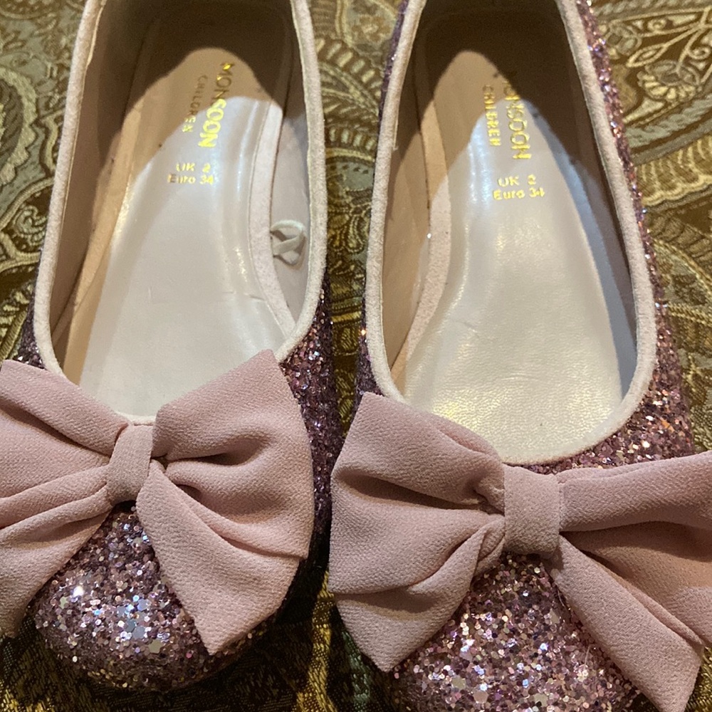 Monsoon Glittery Pink Flats